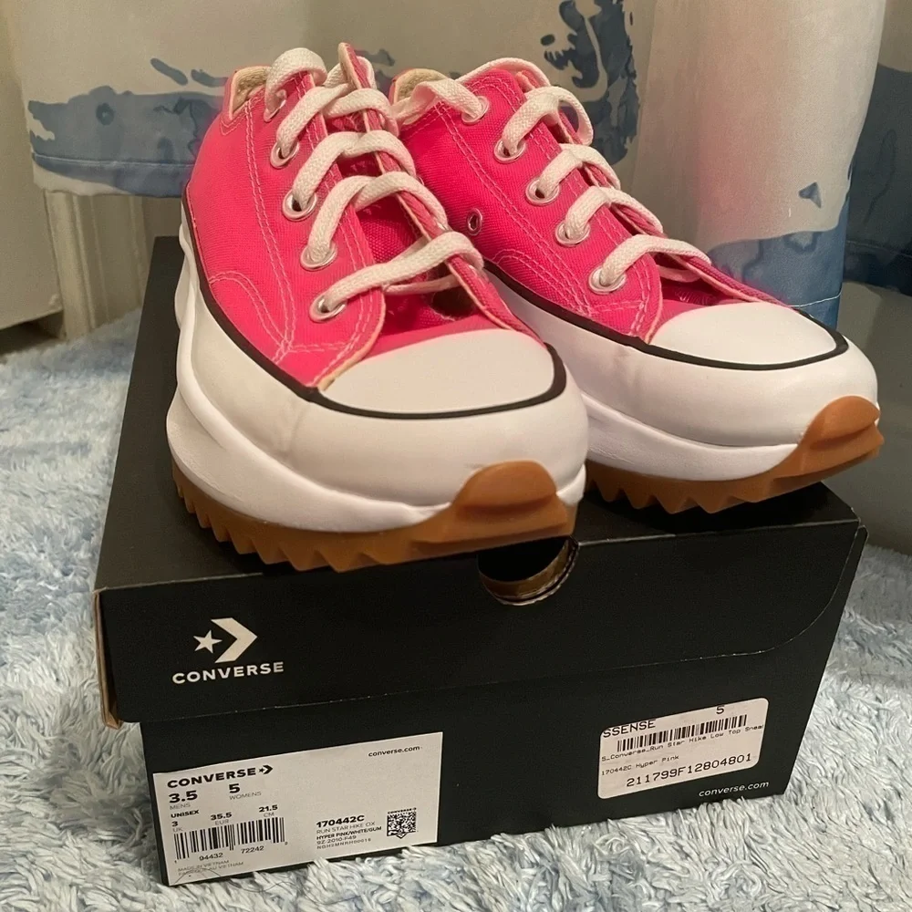 NIB Converse Run Star Hike Hot Pink 5.0 women US